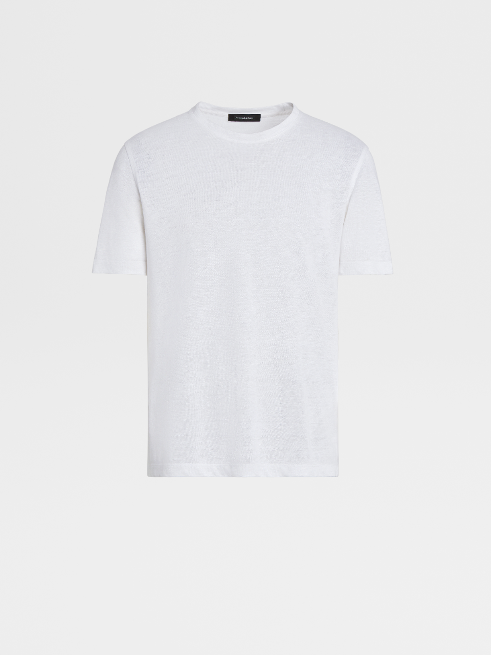 White Pure Linen T-shirt